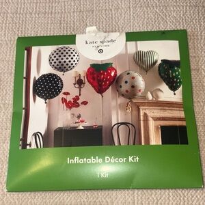 Kate Spade Green and Black Inflatable Décor Balloon Kit  New in a box